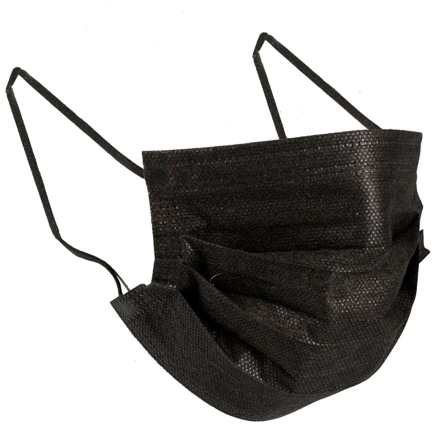 ABENA Excellent Mundschutz schwarz, medizinische Gesichtsmaske, 50 Stück