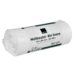 ABENA Müllbeutel 65-80 L weiß, 8 my