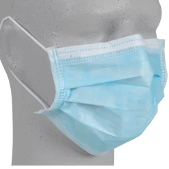 ABENA Mundschutz Vliesmaske 3-lagig, Typ IIR, blau, 50 Stück