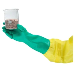 Ansell AlphaTec 37-676 Chemikalienschutzhandschuhe mit Nitril-Beschichtung grün, VE 12 Paar