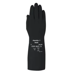 Ansell AlphaTec 38-001 Chemikalienschutzhandschuhe schwarz, VE 1 Paar