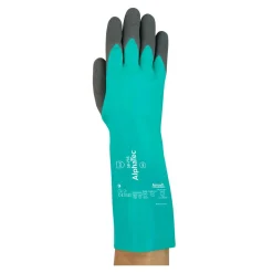 Ansell AlphaTec 58-735 Chemikalienschutzhandschuhe grün/schwarz, VE 6 Paar