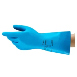 Ansell AlphaTec 37-501 Chemikalienschutzhandschuhe blau, VE 144 Paar