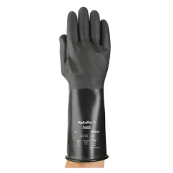 Ansell AlphaTec 38-560 Chemikalienschutzhandschuhe schwarz, VE 1 Paar