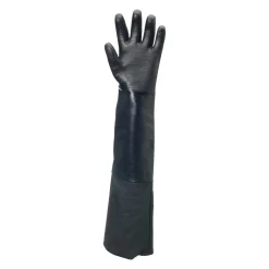 Ansell AlphaTec 19-026 Chemikalienschutzhandschuhe mit Neopren-Beschichtung schwarz/grau, VE 1 Paar
