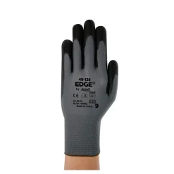 Ansell EDGE 48-128 Mehrzweckhandschuhe mit Nitril-Beschichtung grau/schwarz, VE 12 Paar