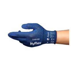 Ansell HyFlex 11-819 ESD Mehrzweckhandschuhe mit Nitril-Beschichtung blau, VE 144 Paar