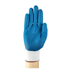Ansell HyFlex 11-917 Mechanikschutzhandschuhe mit Nitril-Beschichtung weiß/blau, VE 12 Paar