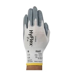 Ansell HyFlex 11-800 Mehrzweckhandschuhe mit Nitril-Beschichtung weiß/grau, VE 12 Paar