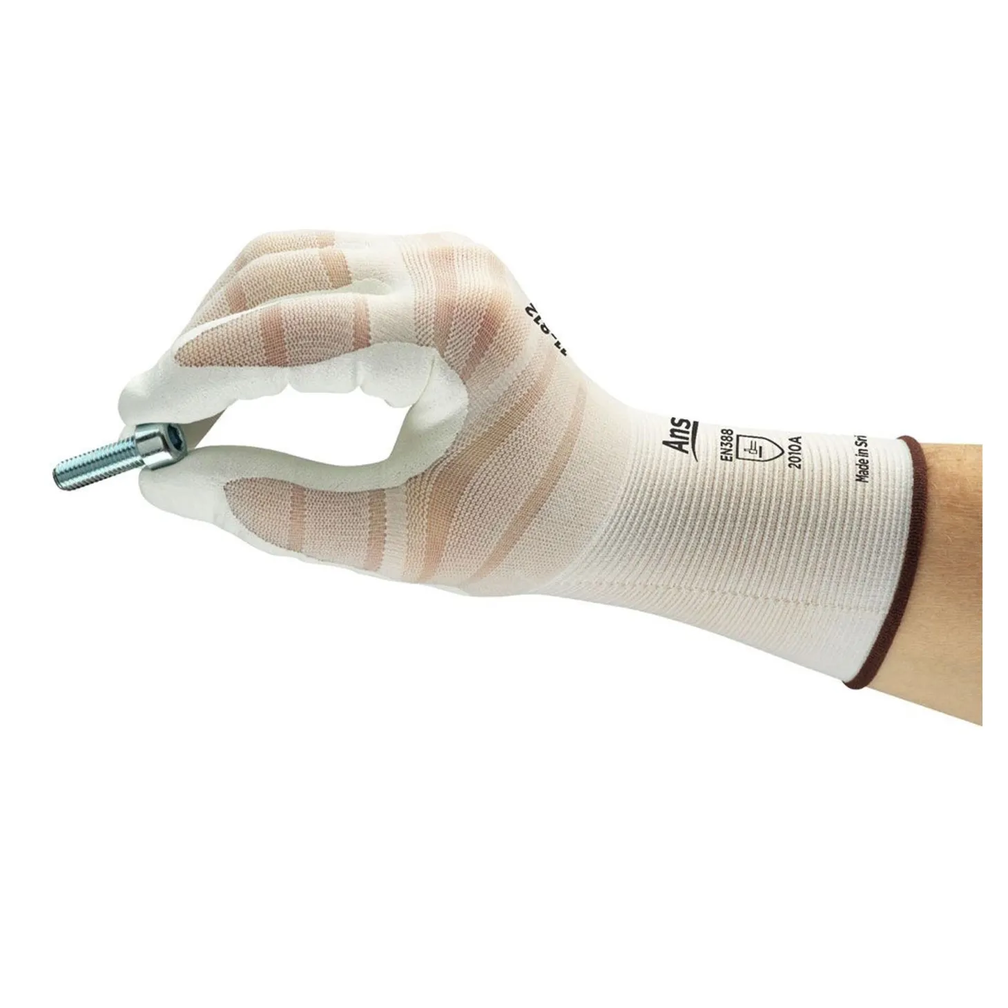 Ansell HyFlex 11-812 Mehrzweckhandschuhe mit Nitril-Beschichtung weiß, VE 12 Paar