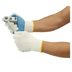 Ansell Tiger Paw 76-301 Mehrzweckhandschuhe mit PVC-Beschichtung natur/blau, VE 12 Paar