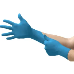 Ansell TouchNTuff 92-670 Nitrilhandschuhe hellblau puderfrei, VE 1000 Stück