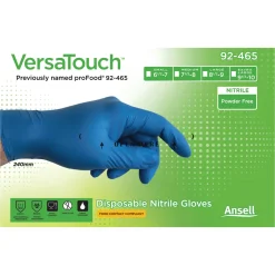 Ansell VersaTouch 92-465 Nitrilhandschuhe blau puderfrei, VE 1000 Stück