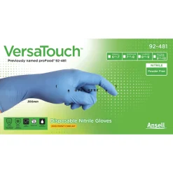 Ansell VersaTouch 92-481 Nitrilhandschuhe hellblau puderfrei, VE 1000 Stück