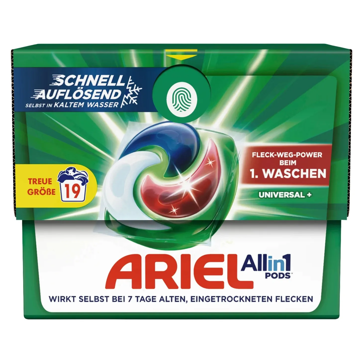 Ariel All-in-1 Pods Universal Vollwaschmittel, 19 Wl