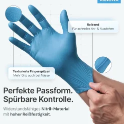 ARNOMED CLASSIC NITRIL BLUE Nitrilhandschuhe blau puderfrei