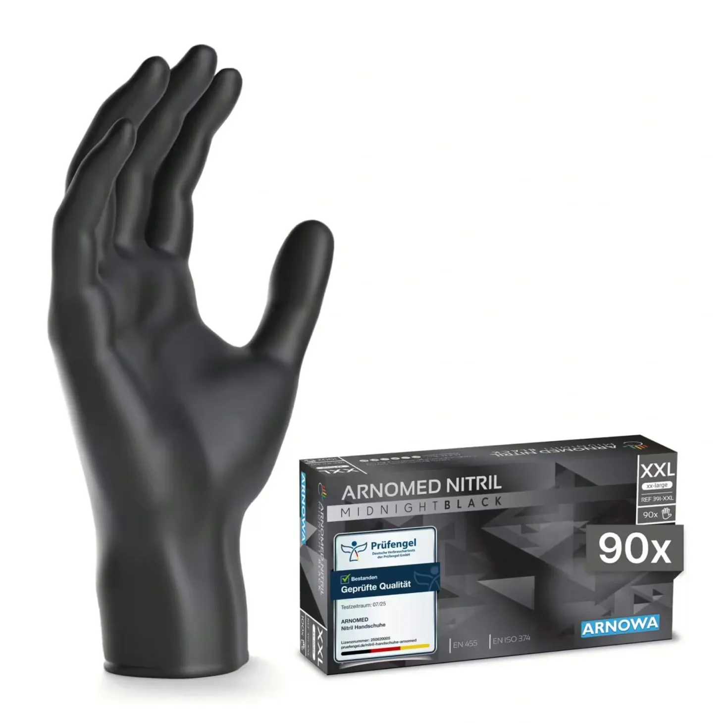 ARNOMED CLASSIC NITRIL MIDNIGHT BLACK Nitrilhandschuhe schwarz puderfrei