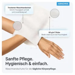 ARNOMED Einmalwaschhandschuhe Molton