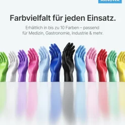 ARNOMED RAINBOW NITRIL LAVENDER VIOLET Nitrilhandschuhe lila puderfrei, VE 100 Stück