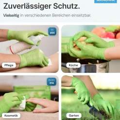 ARNOMED RAINBOW NITRIL LIME GREEN Nitrilhandschuhe grün puderfrei, VE 100 Stück