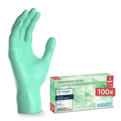 ARNOMED RAINBOW NITRIL PEPPERMIINT GREEN Nitrilhandschuhe mintgrün puderfrei, VE 100 Stück