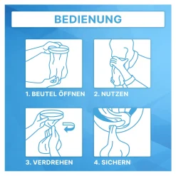 ARNOMED Spuckbeutel mit verschließbarem Ring, 1.5 Liter, 25 Stück