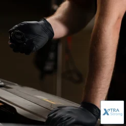 ARNOMED XTRA STRONG NITRIL BLACK Nitrilhandschuhe schwarz puderfrei, VE 100 Stück