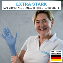 ARNOMED XTRA STRONG NITRIL BLUE Nitrilhandschuhe blau puderfrei, VE 100 Stück