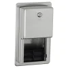 Bobrick B-3888 Toilettenpapierspender für 2 Kleinrollen, Wandeinbau