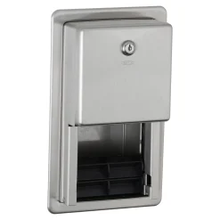 Bobrick B-3888 Toilettenpapierspender für 2 Kleinrollen, Wandeinbau