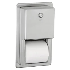 Bobrick B-3888 Toilettenpapierspender für 2 Kleinrollen, Wandeinbau