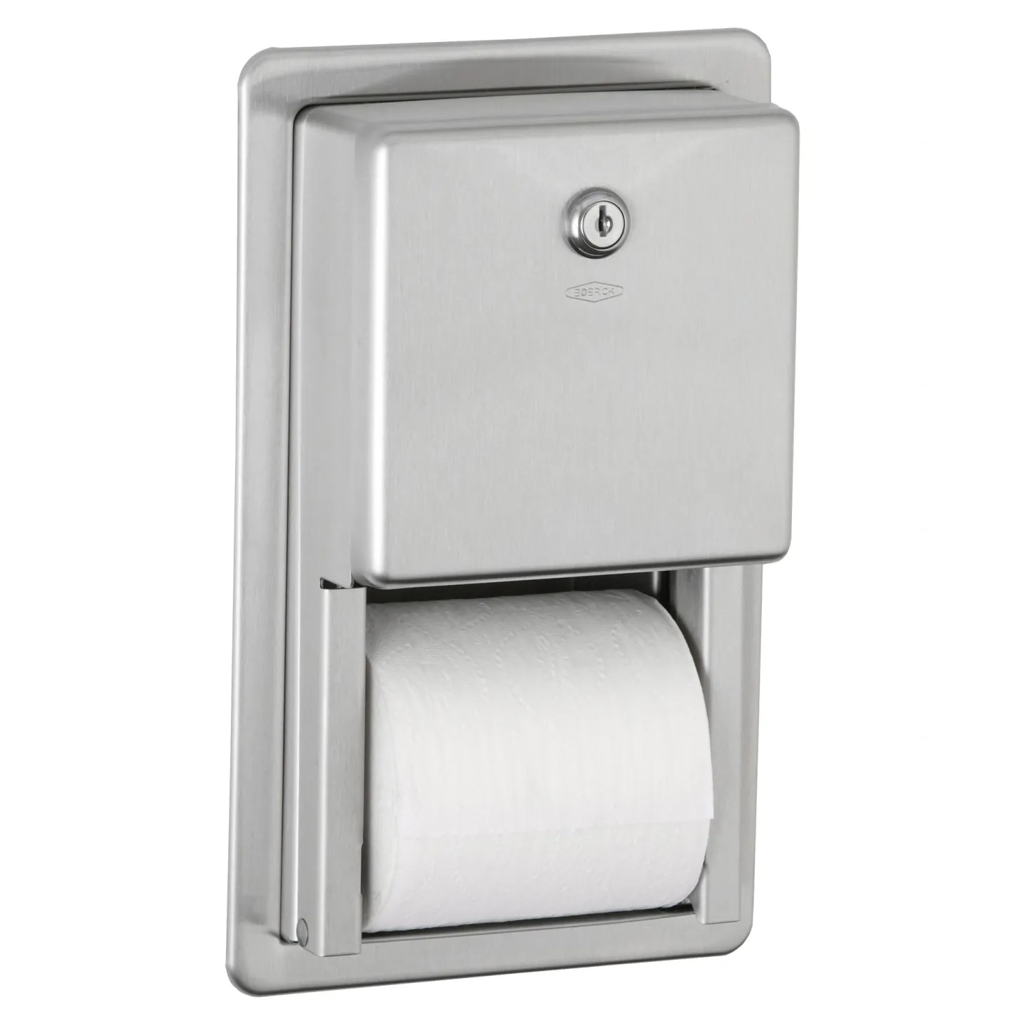 Bobrick B-3888 Toilettenpapierspender für 2 Kleinrollen, Wandeinbau
