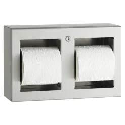 Bobrick B-3588 WC-Papierrollenhalter für 2 Rollen, abschließbar