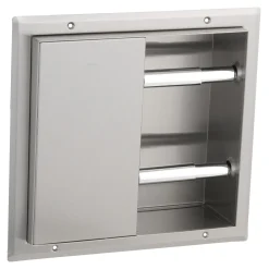 Bobrick B-386 WC-Papierrollenhalter für 2 x 2 Rollen, Trennwandmontage