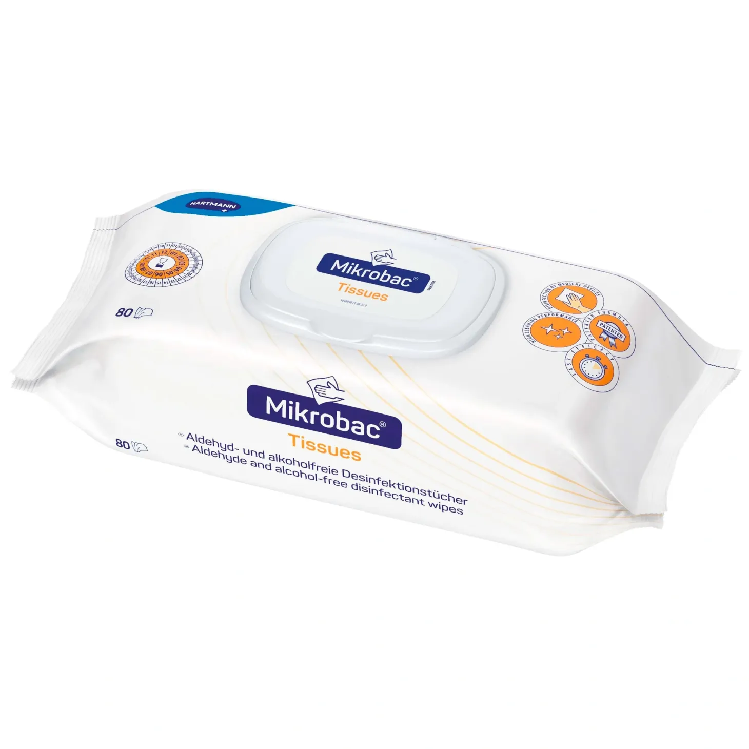 Bode Mikrobac Tissues Flow-Pack alkoholfreie Desinfektionstücher