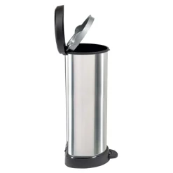 Curver Deco Bin Metallic's Tretabfallbehälter halbrund 40 Liter