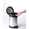 Curver Deco Bin Metallic's Tretabfallbehälter halbrund 5 Liter