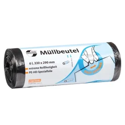 Deiss UNIVERSAL PLUS Abfallbeutel 6 Liter, grau, 6 my