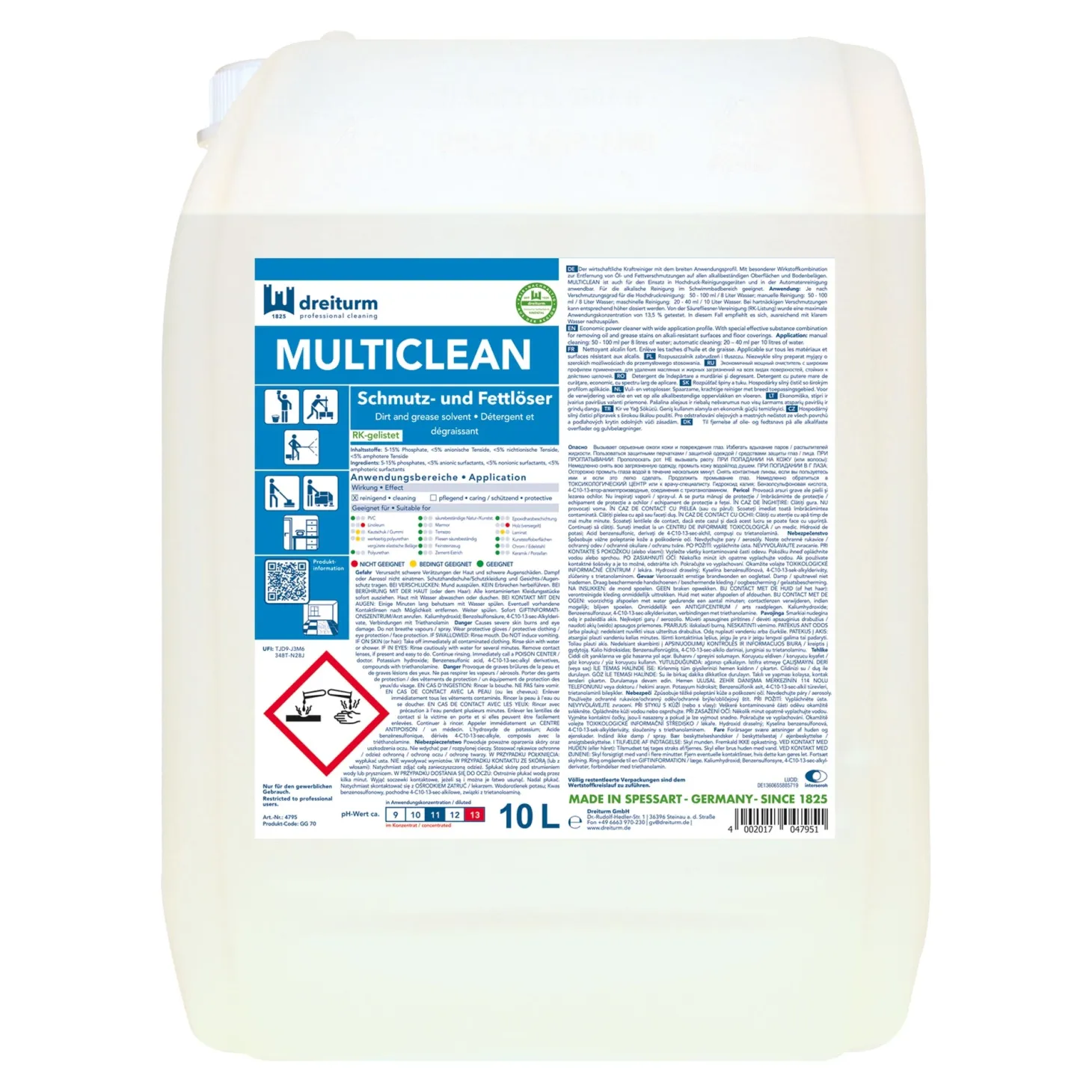 Dreiturm MULTICLEAN Schmutz- und Fettlöser