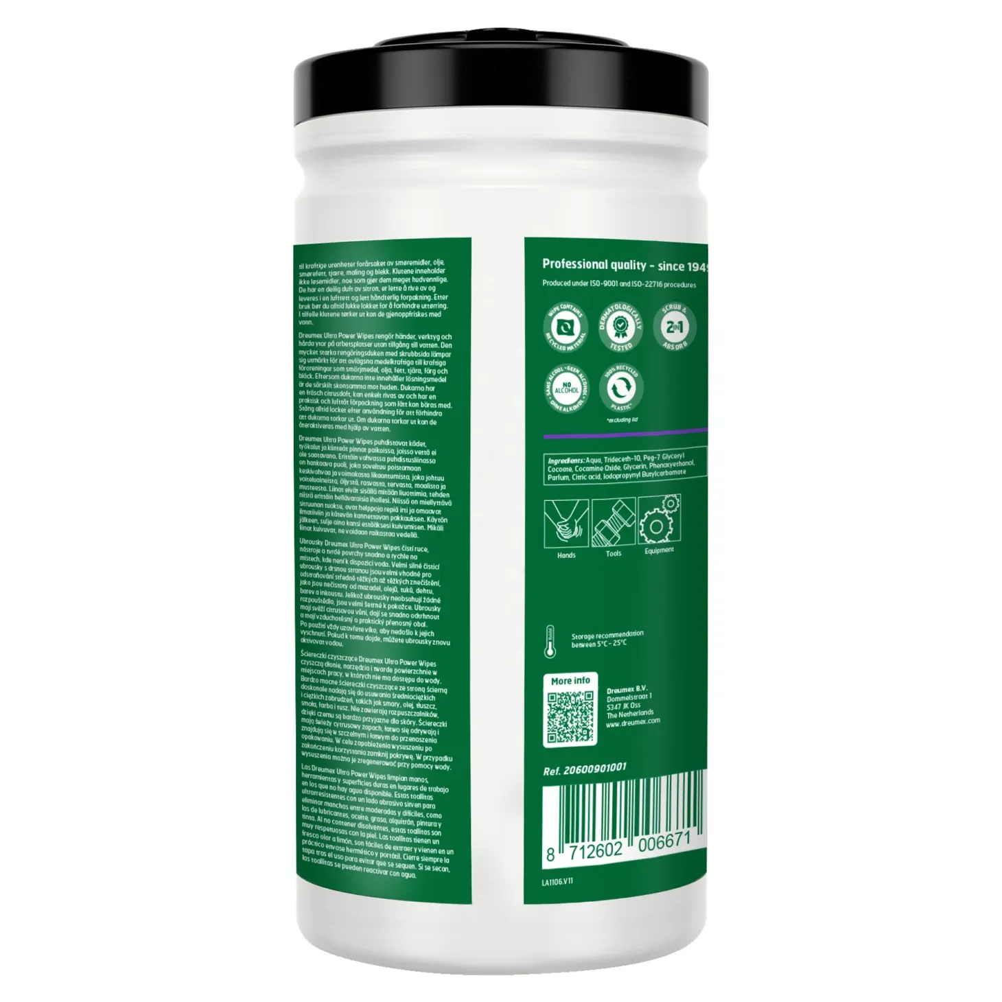 Dreumex Ultra Power Wipes Handreinigungstücher
