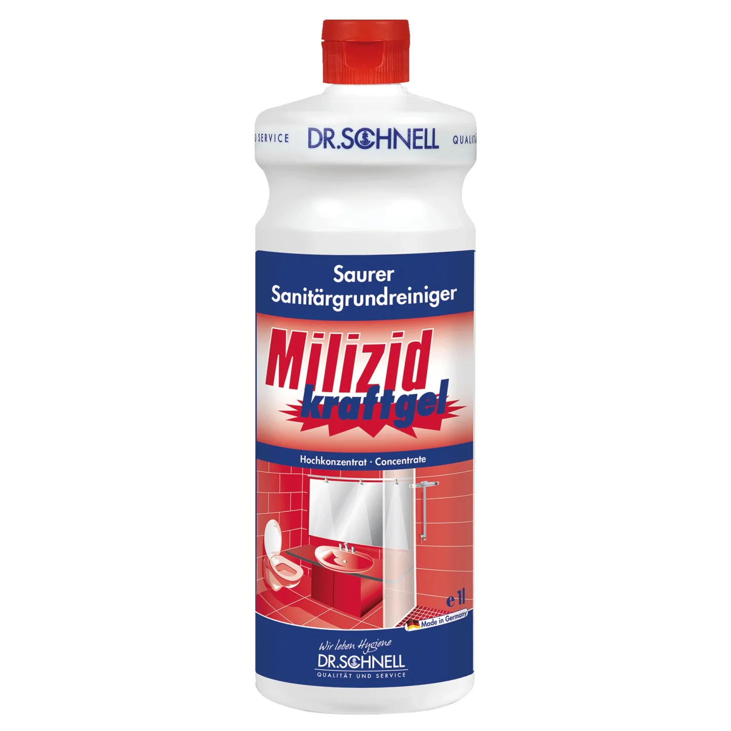 Dr. Schnell Milizid Kraftgel saurer Sanitärgrundreiniger