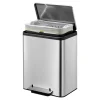 EKO EcoCasa Tretmülleimer Edelstahl 30 Liter