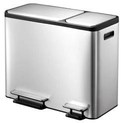 EKO EcoCasa Tretmülltrenner Edelstahl 3x15 Liter