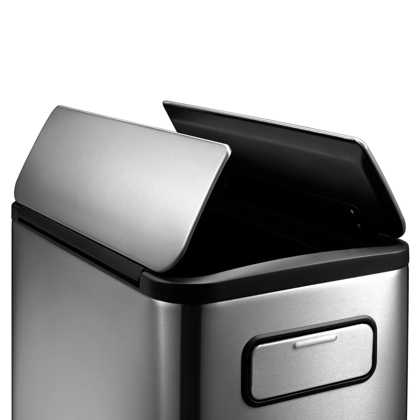 EKO Ecofly Tretmülleimer Edelstahl 45 Liter