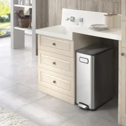 EKO Ecofly Tretmülltrenner Edelstahl 2x20 Liter