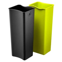 EKO Ecofly Tretmülltrenner Edelstahl 2x20 Liter