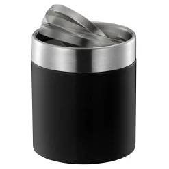 EKO Fandy Tischabfallbehälter 1,5 Liter Schwingdeckel Edelstahl