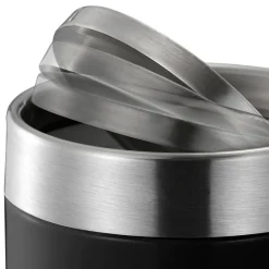 EKO Fandy Tischabfallbehälter 1,5 Liter Schwingdeckel Edelstahl