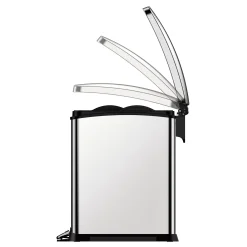 EKO New Rejoice Tretmülleimer Edelstahl 15 Liter