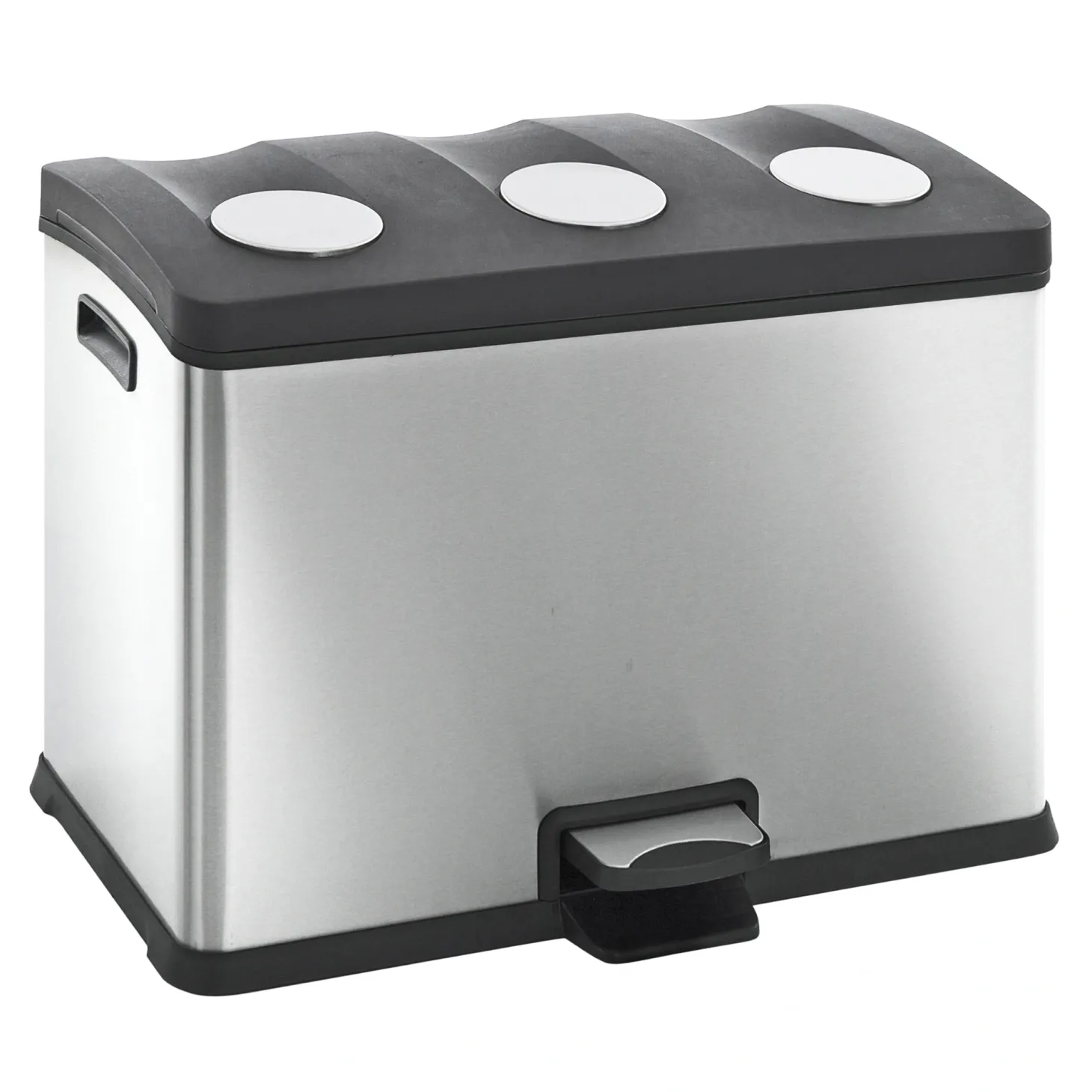 EKO Rejoice Recycling Tretmülltrenner Edelstahl 3x12 Liter